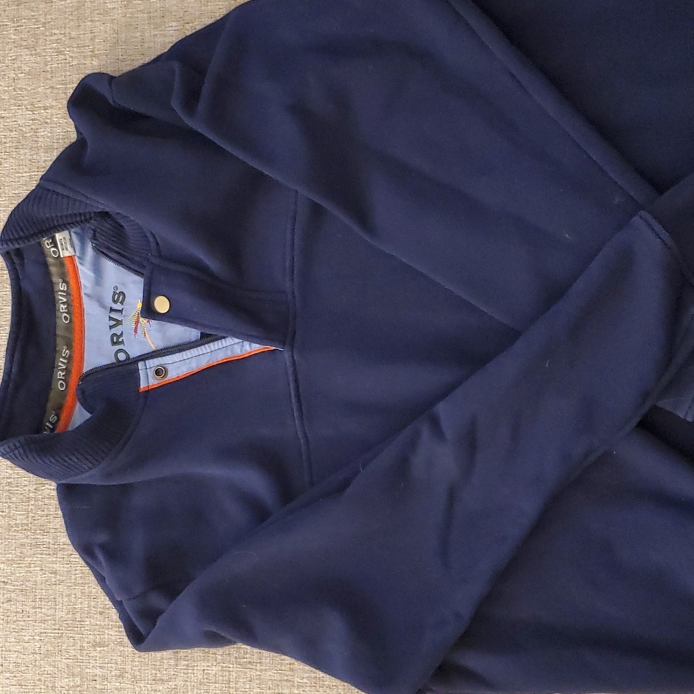 Orvis 1/4 zip sweater, XL, Nvy Bl